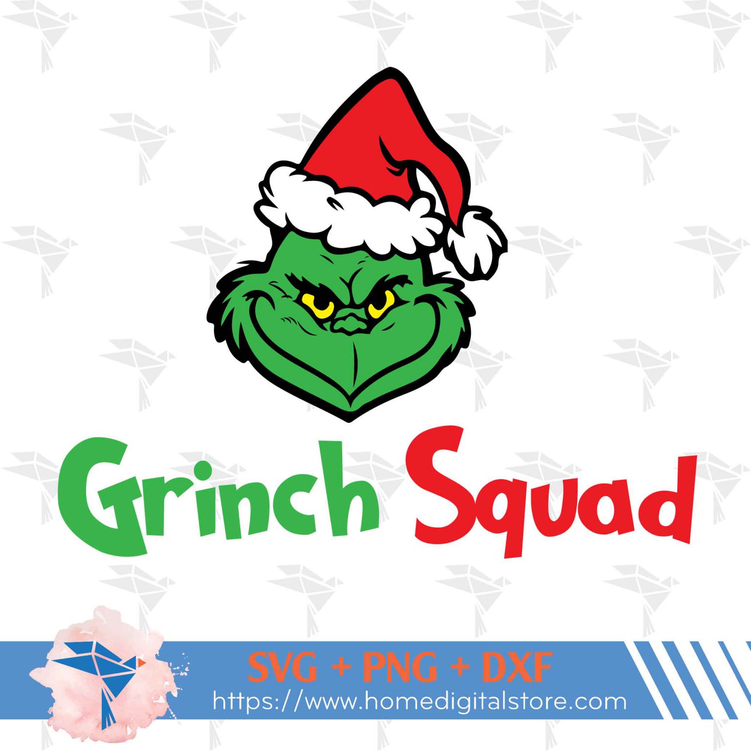 Grinch Squad SVG, PNG, DXF