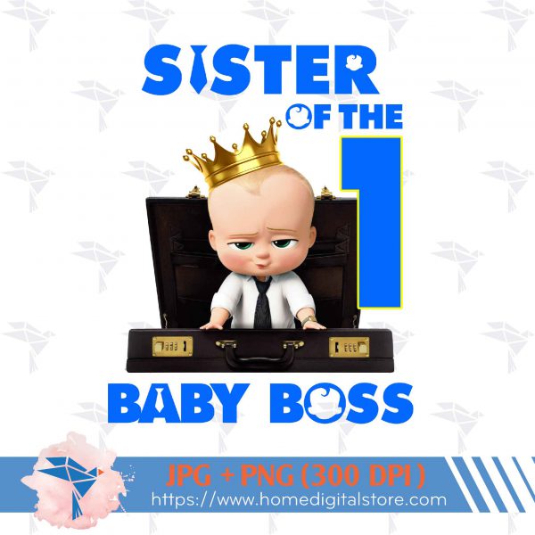 Sister of the Birthday Baby Boy Boss