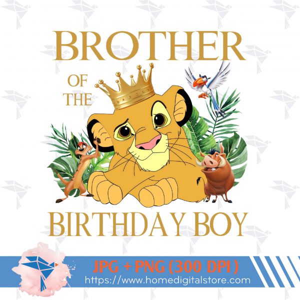Brother of the Birthday Boy Lion King