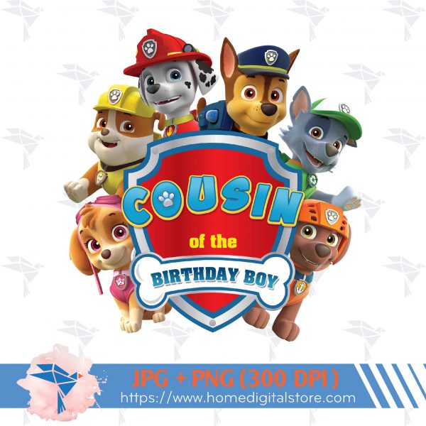 Cousin of the Birthday Boy Paw Patrol