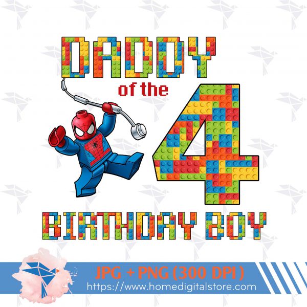 Daddy Birthday Boy Lego