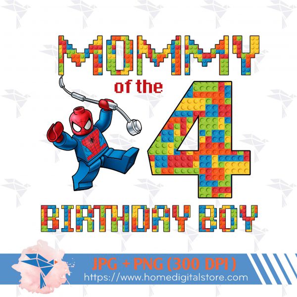 Mommy Birthday Boy Lego