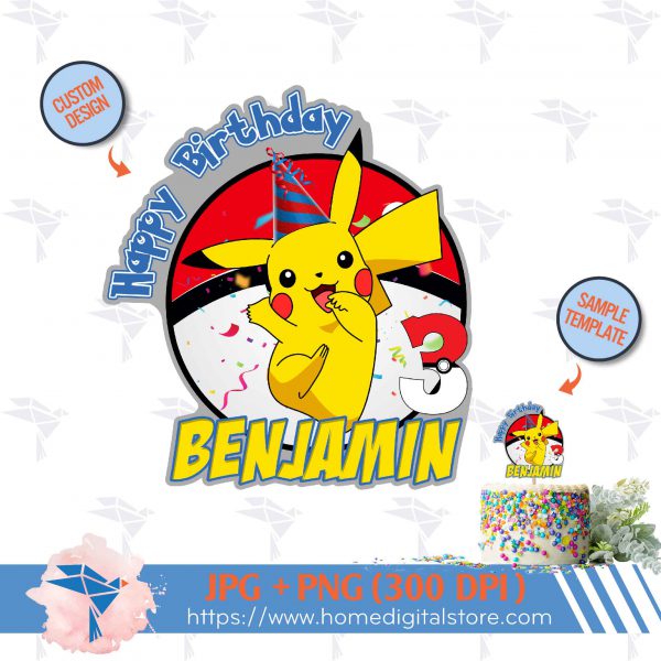 Pikachu Topper Cake