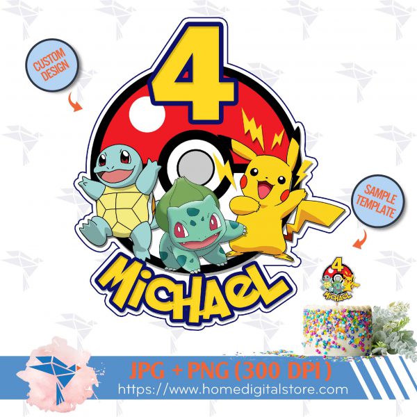 Pokemon Topper Cake