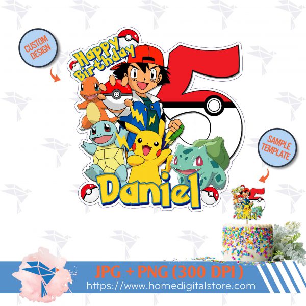 Pokemon Topper Cake