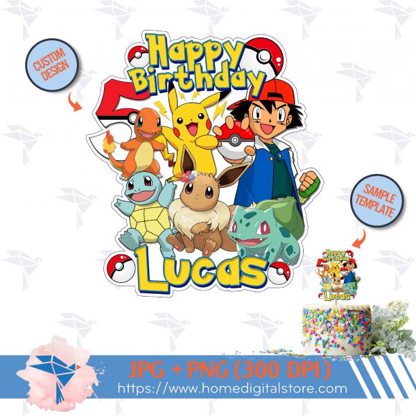 Pokemon Topper Cake