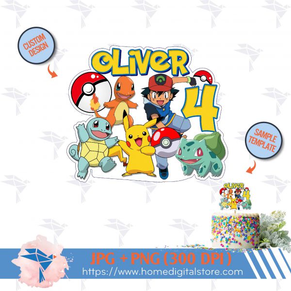 Pokemon Topper Cake