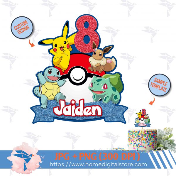 Pokemon Topper Cake