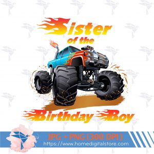 Sister of the Birthday Boy Hot Wheels