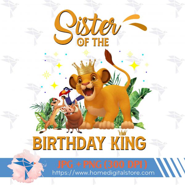 Lion King Sister of the Birthday Boy