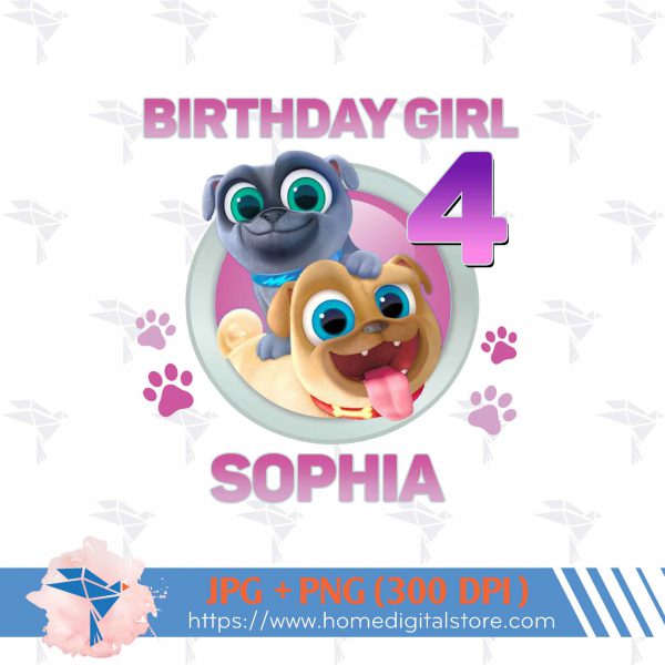 Puppy Birthday Girl