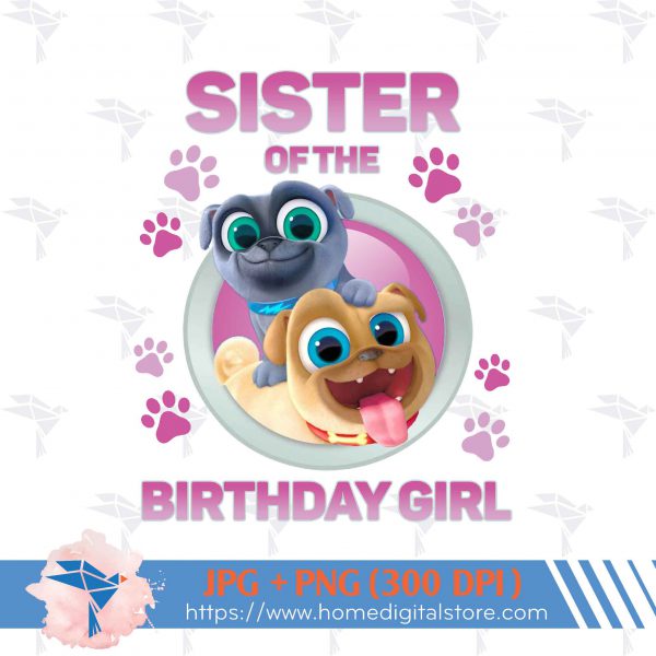 Sister of the Birthday Girl Puppy Dog