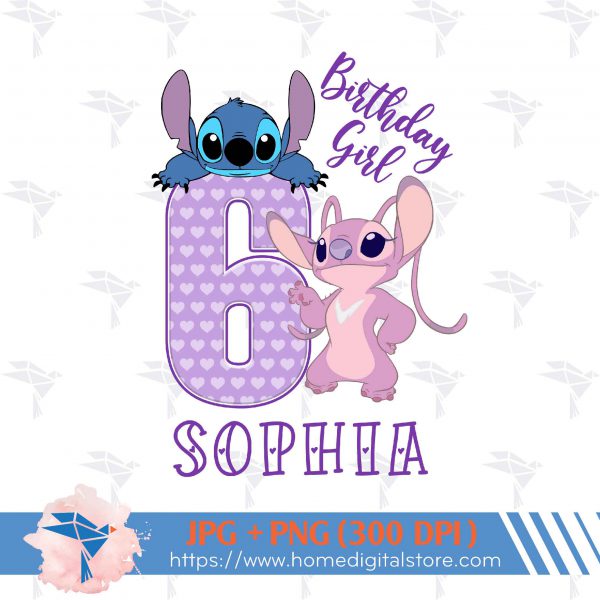 Stitch Birthday Girl