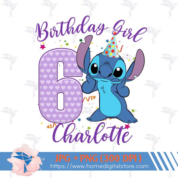 Stitch Birthday Girl