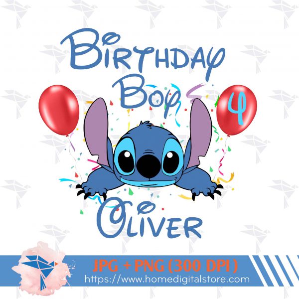 Stitch Birthday Boy