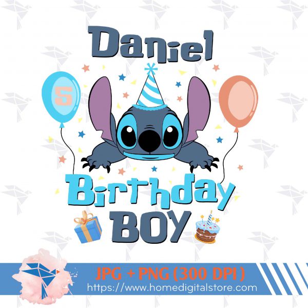 Stitch Birthday Boy