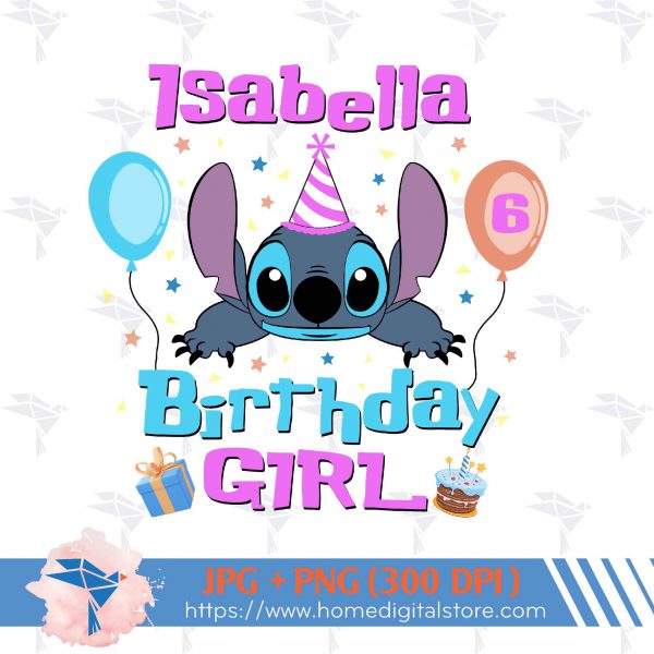 Stitch Birthday Girl
