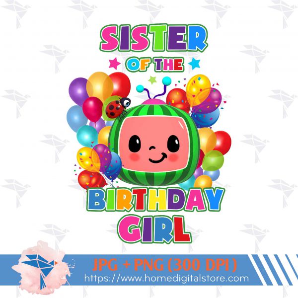 Sister of the Birthday Girl Cocomelon