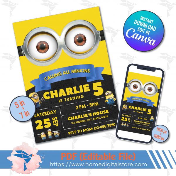 Minions Invitation