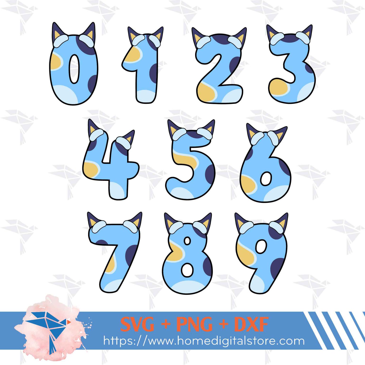 bluey-numbers-svg-png-dxf