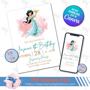 Jasmine Birthday Invitation