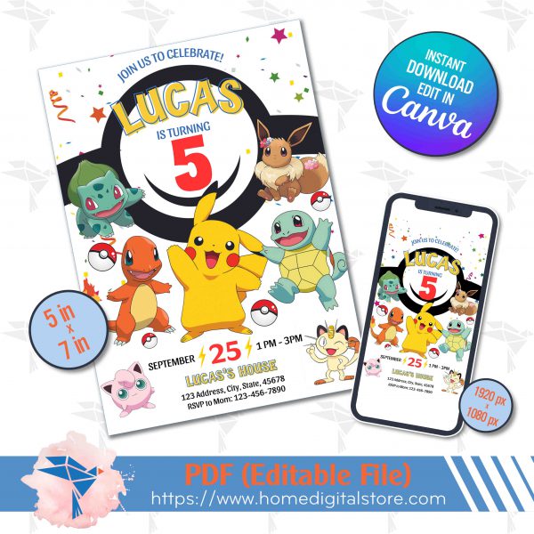 Pokemon Invitation