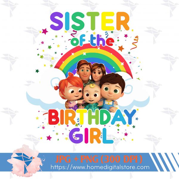 Sister of the Birthday Girl Cocomelon
