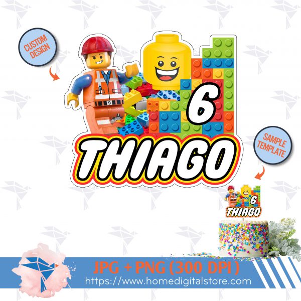 Lego Cake Topper