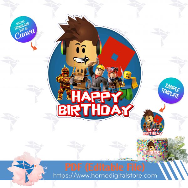 Roblox Topper Cake