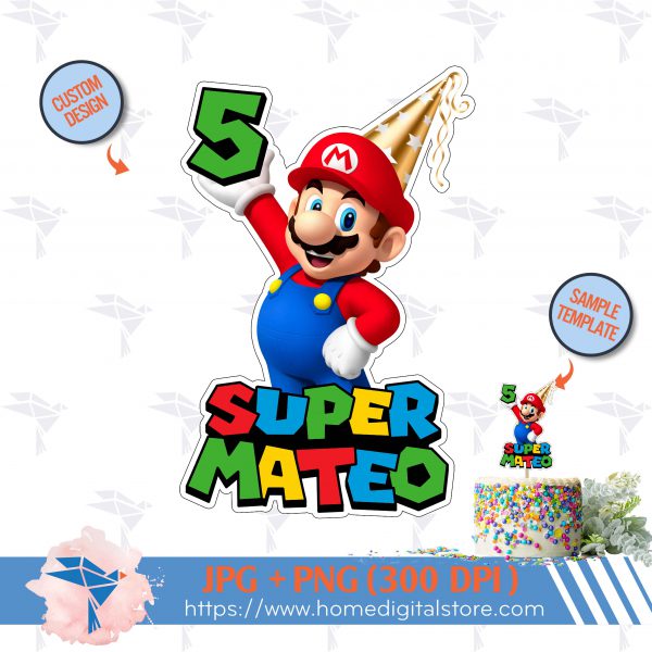 Super Mario Cake Topper