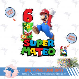 Super Mario Cake Topper