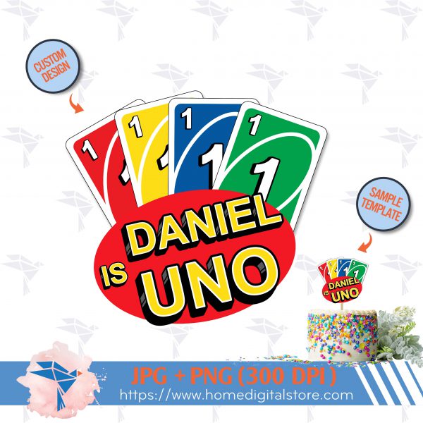 UNO Cake Topper