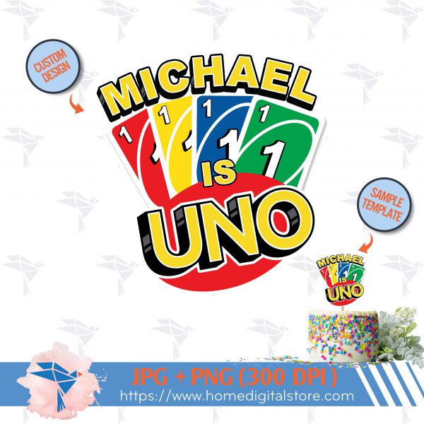 UNO Cake Topper