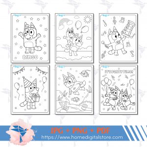 Bluey Coloring Pages