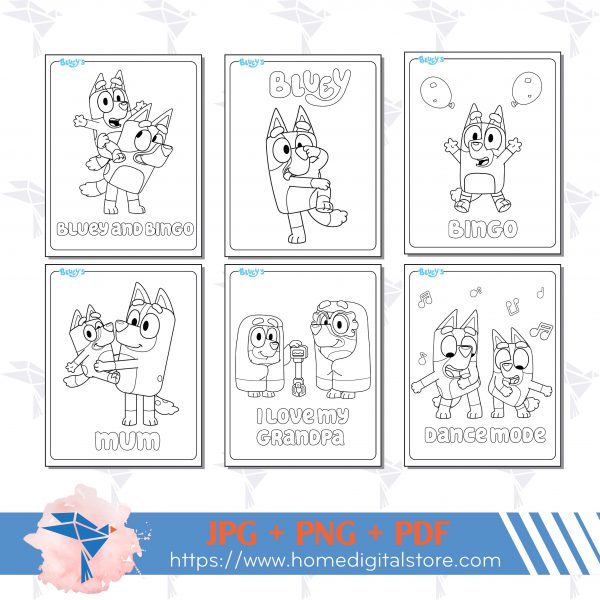 Bluey Coloring Pages