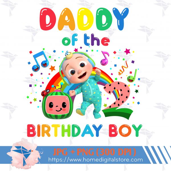 Daddy of the Birthday Boy Cocomelon
