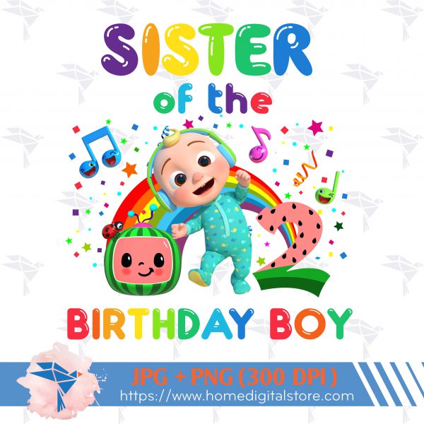 Sister of the Birthday Boy Cocomelon