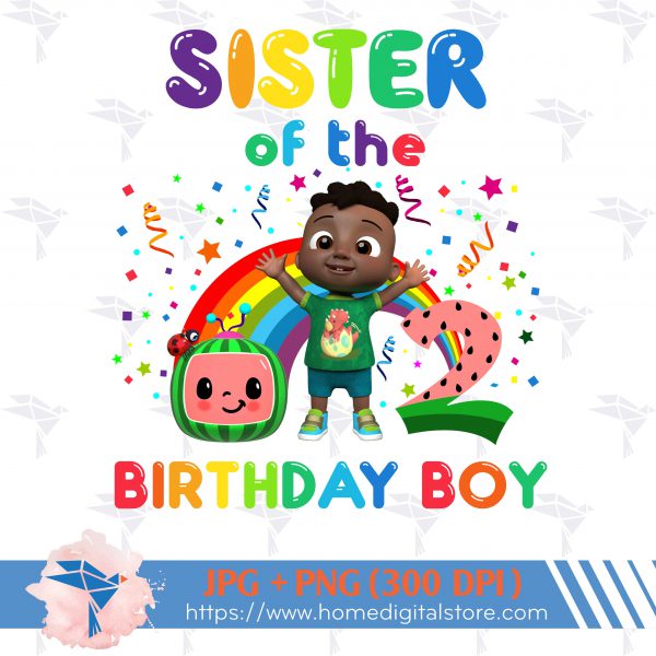 Sister of the Birthday Boy Cocomelon