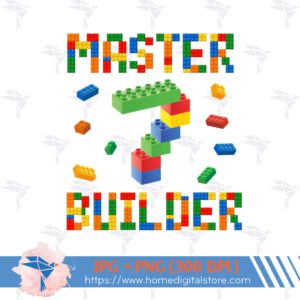 Master Builder Lego PNG, JPG. Custom design files for Birthday, Printing, Party or more