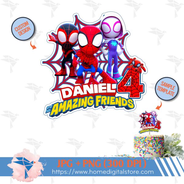 Spidey Cake Topper