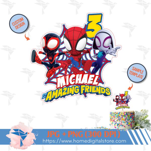 Spidey Cake Topper