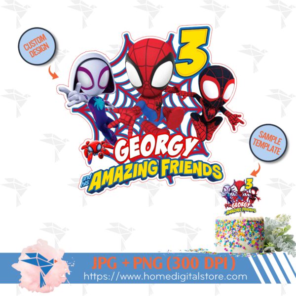 Spidey Cake Topper