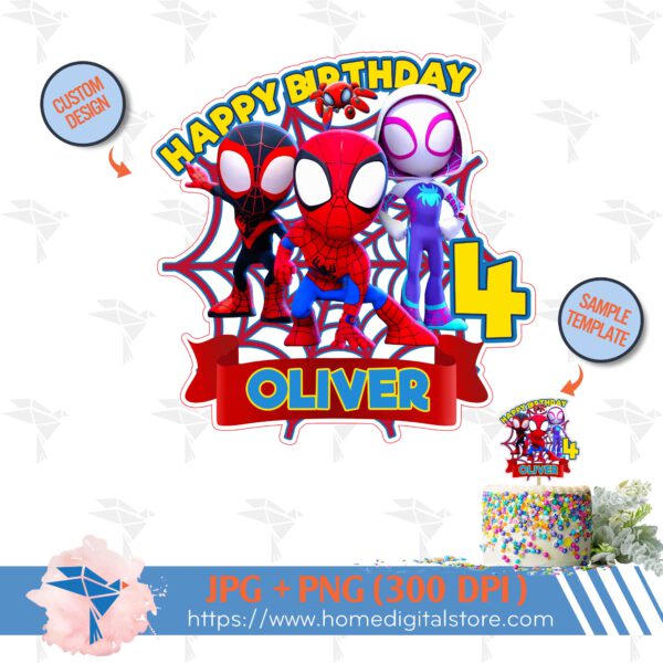 Spidey Cake Topper
