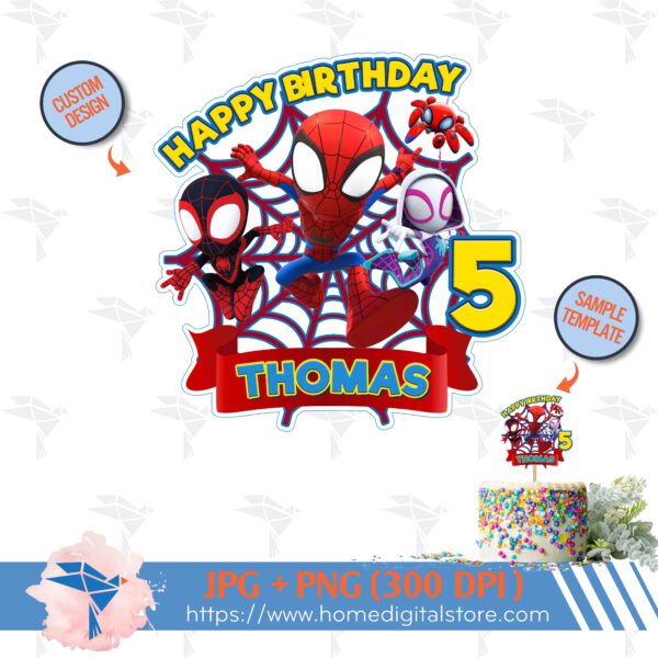 Spidey Cake Topper