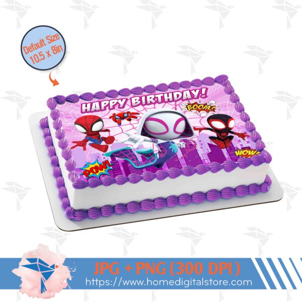 Spidey Birthday Topper Cake