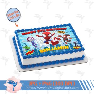 Spidey Birthday Topper Cake