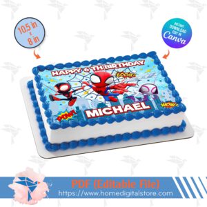 Spidey Edible Topper Cake