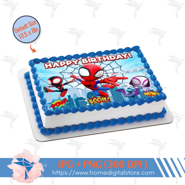 Spidey Birthday Topper Cake