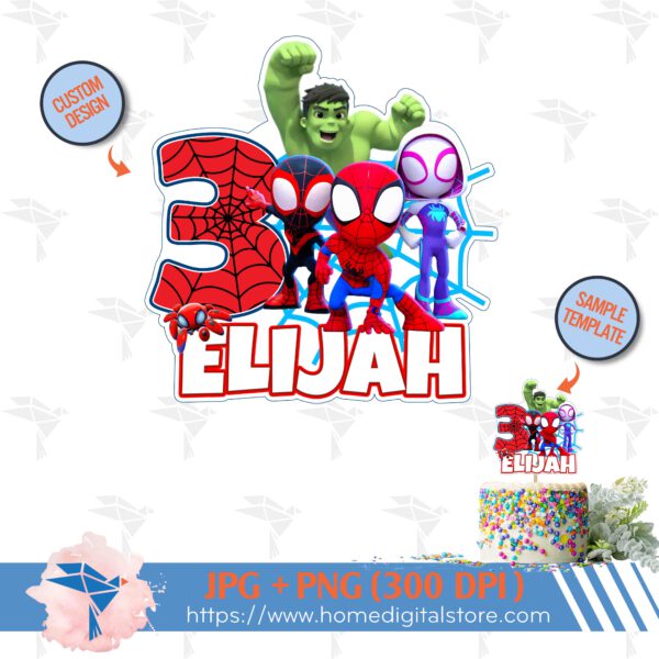 Spidey Cake Topper