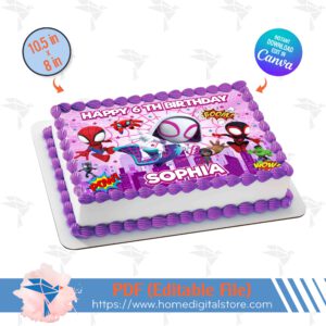 Edible Spidey Topper Cake